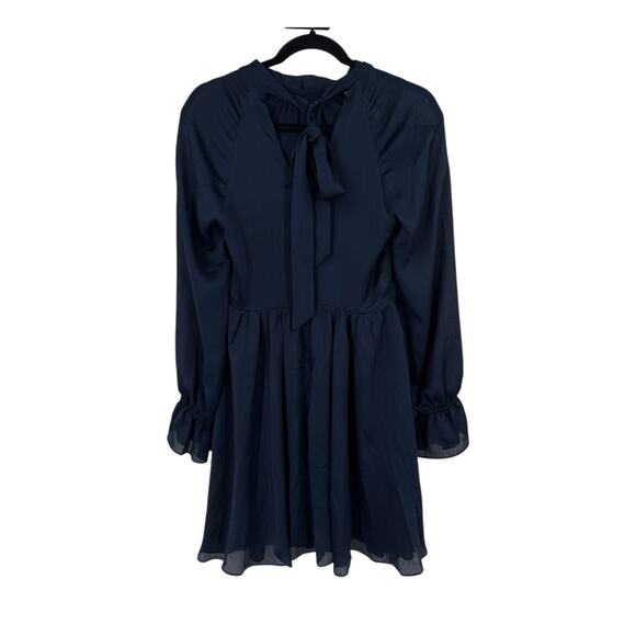 Ted Baker Dress Ryaa High Neck fit flare minidress blue size 1 (US 4) - Picture 5 of 8